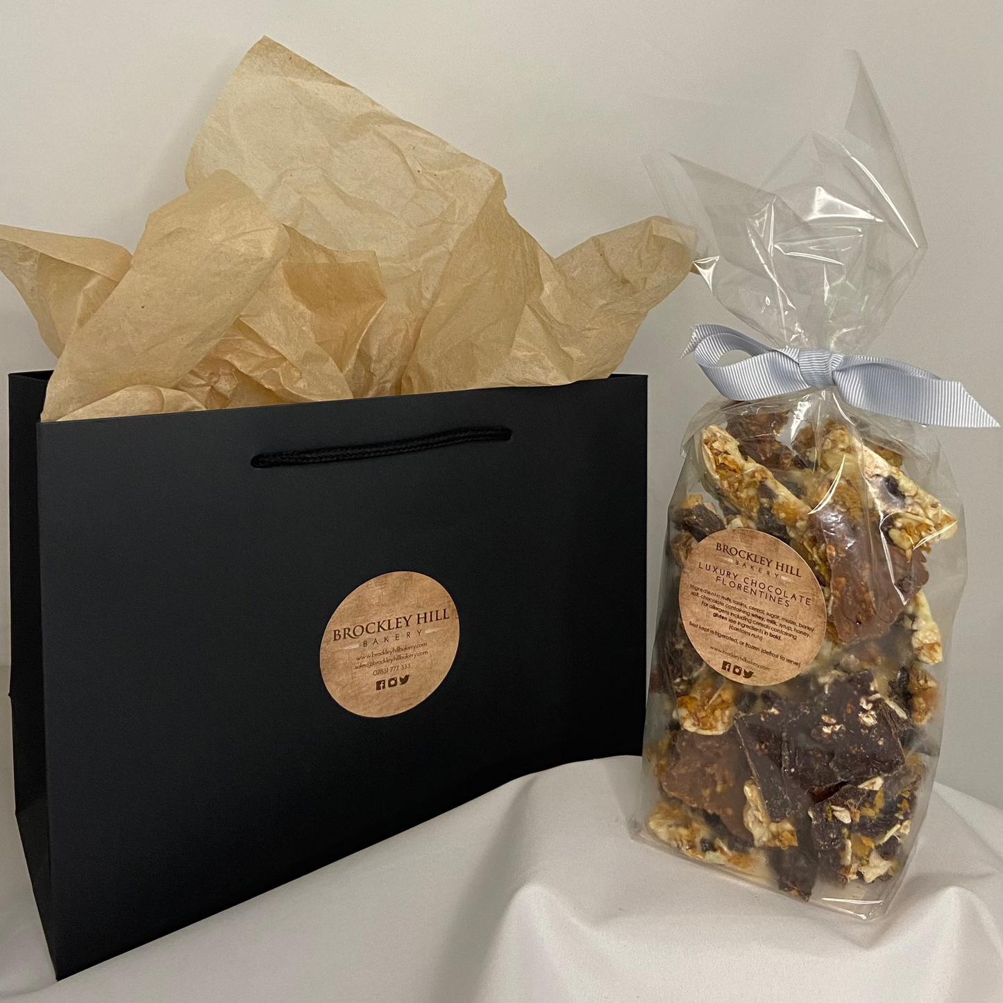 Luxury Chocolate Florentines in Cello Bag ℮275g