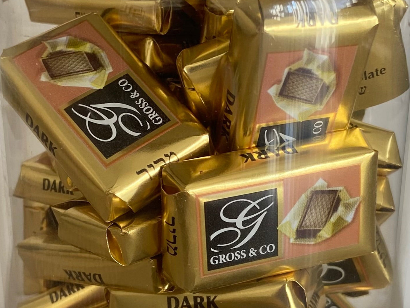 Napolitains Parve/Noir Swiss Chocolates in Glass Jar