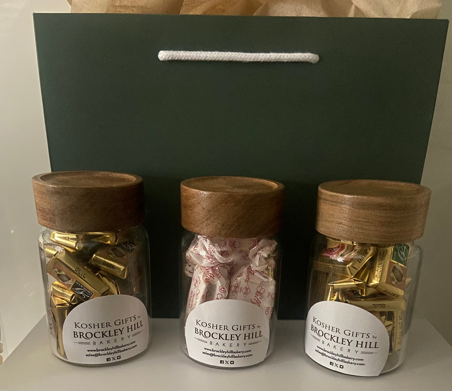 Napolitains Assorted Swiss Milk Chocolates in Glass Jar