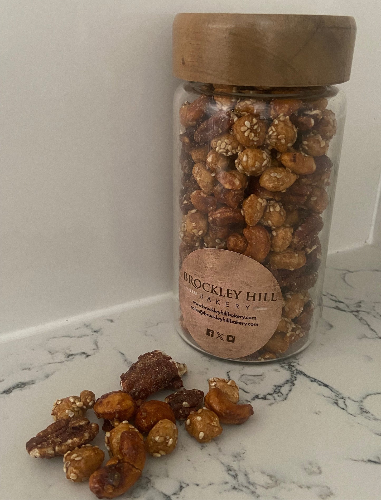 Cashews, Pecans & Peanuts with Sesame Seeds