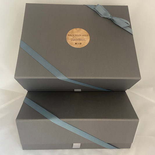 Luxury gift box of 12 chocolate brownies with MILK choc drizzle