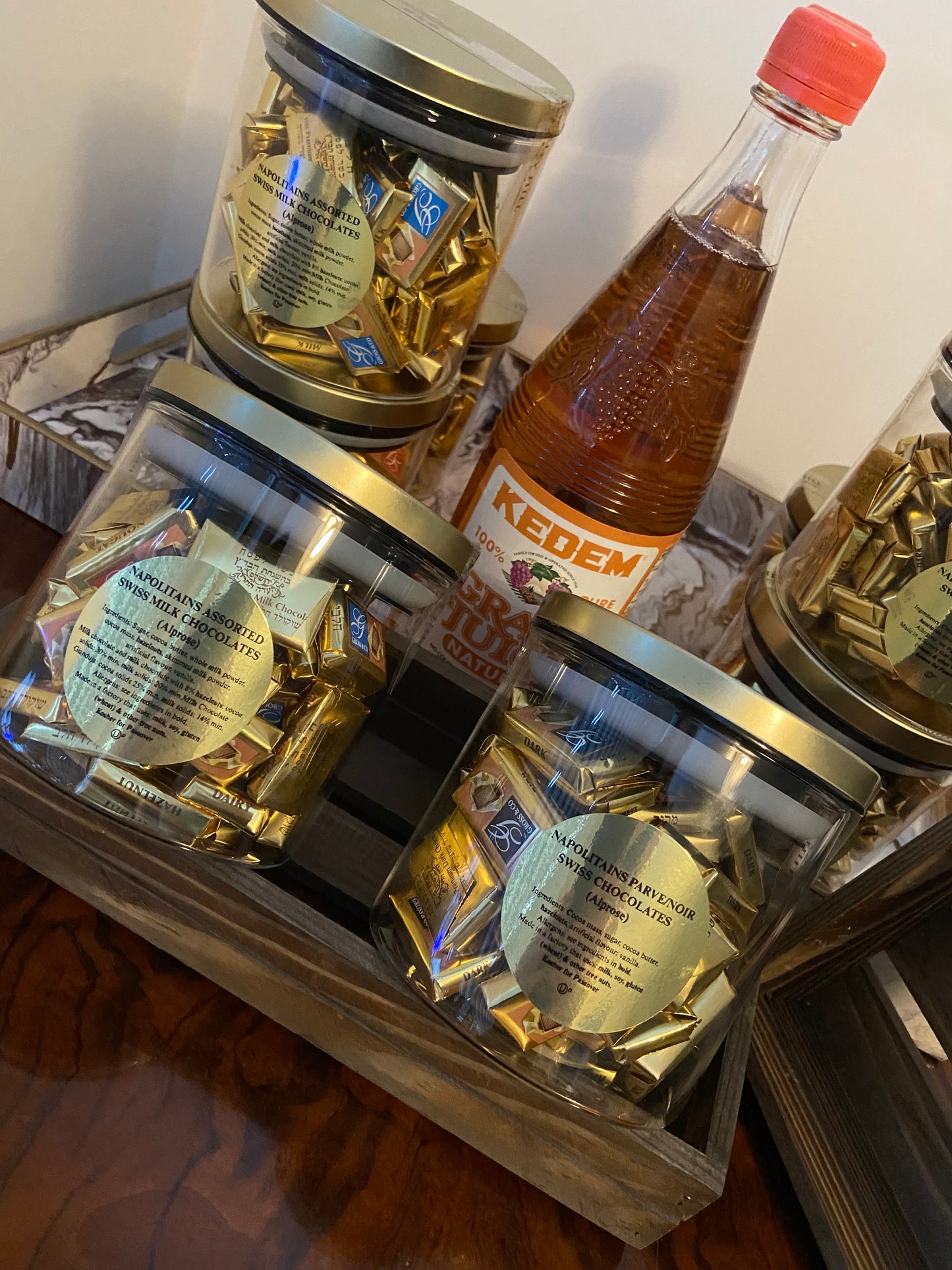 Napolitains & Grape Juice Gift Crate