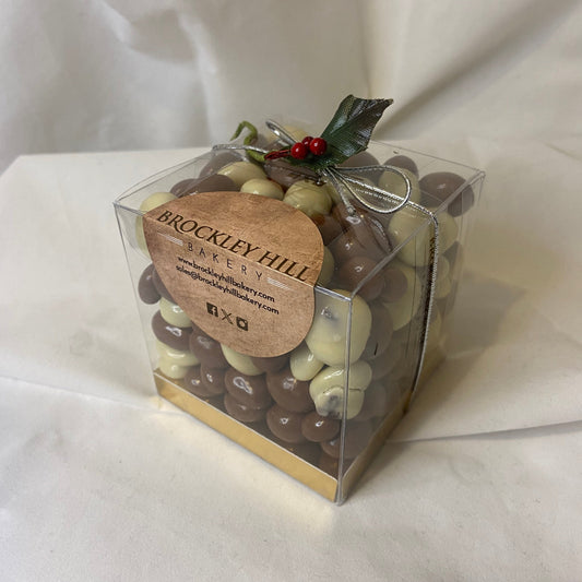 Chocolate Honeycomb, Chocolate Raisins & Yogurt Cube in Gift Bag