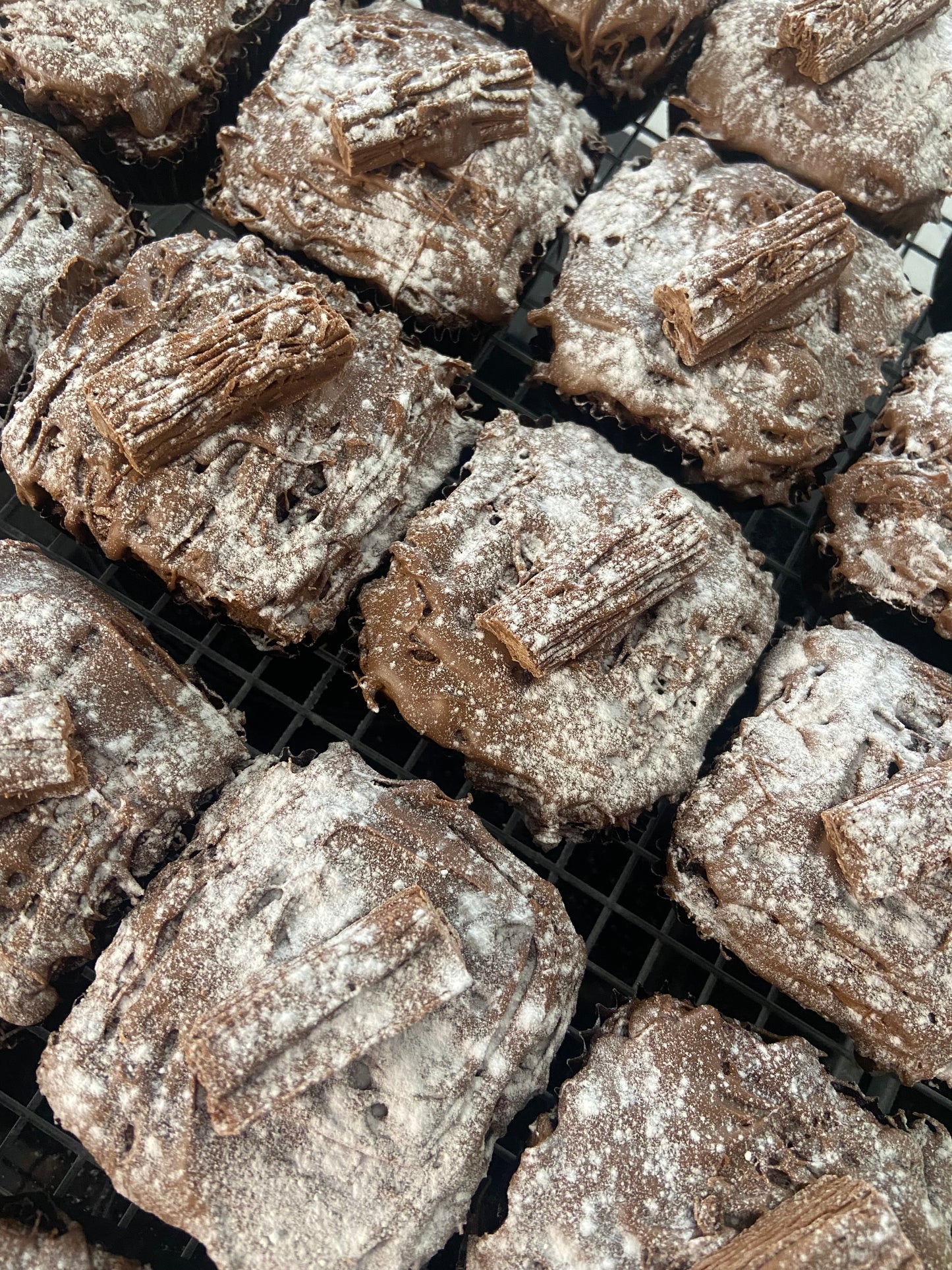 Individual MILK Chocolate Drizzled Choc Brownie