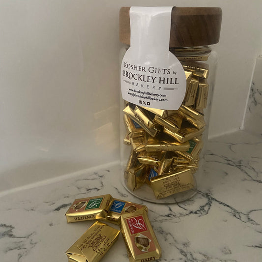 Napolitains Assorted Swiss Milk Chocolates in Glass Jar